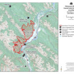 Map of Chetamon Wildfire Area in Jasper National Park