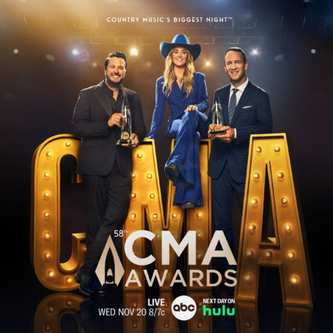 “The 58th Annual CMA Awards,” hosted by Luke Bryan, Peyton Manning and Lainey Wilson, will air live from Bridgestone Arena in Nashville, Wednesday, Nov. 20 at 8/7c on ABC. Photo Credit: CMA/ABC