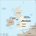 View of Manchester Cityscape in England
