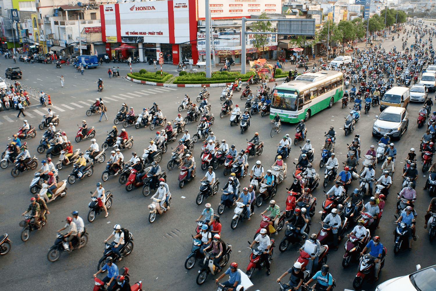 Traffic congestion in Ho Chi Minh City