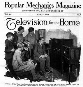 1928 Popular Mechanics Cover Announcing Television's Arrival to the General Public