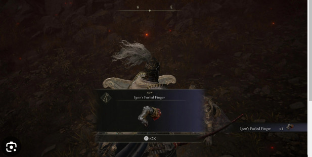Igon's Furled Finger item in Elden Ring inventory, used to summon Igon for the Bayle boss fight.