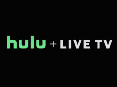 Hulu + Live TV interface displayed on a tablet, showcasing its sports streaming capabilities.