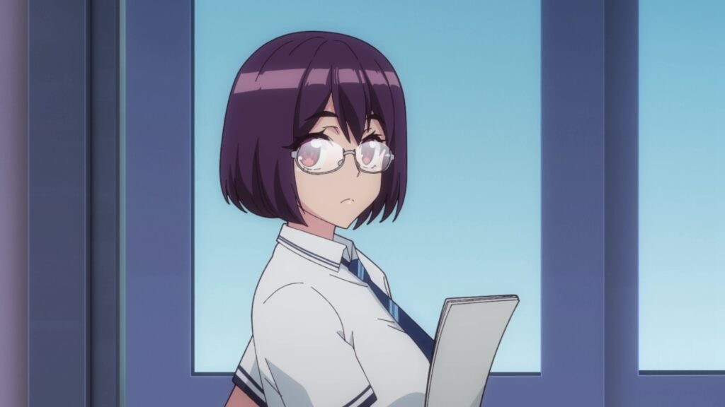Character art of Akari Himeno, presenting her as a kind and diligent student council vice president, from Adam's Sweet Agony series.