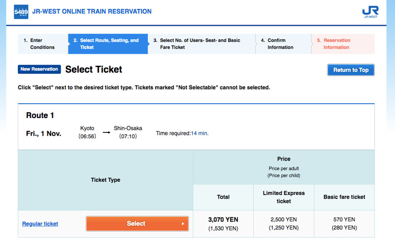 Ticket prices