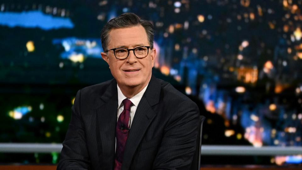 Stephen Colbert on The Late Show with Stephen Colbert, taking a scheduled break this week.