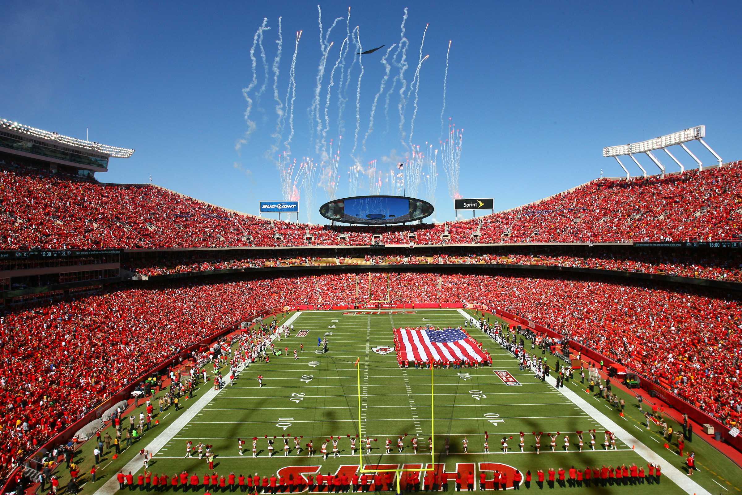 Interior view of GEHA Field at Arrowhead Stadium, the home of the Kansas City Chiefs