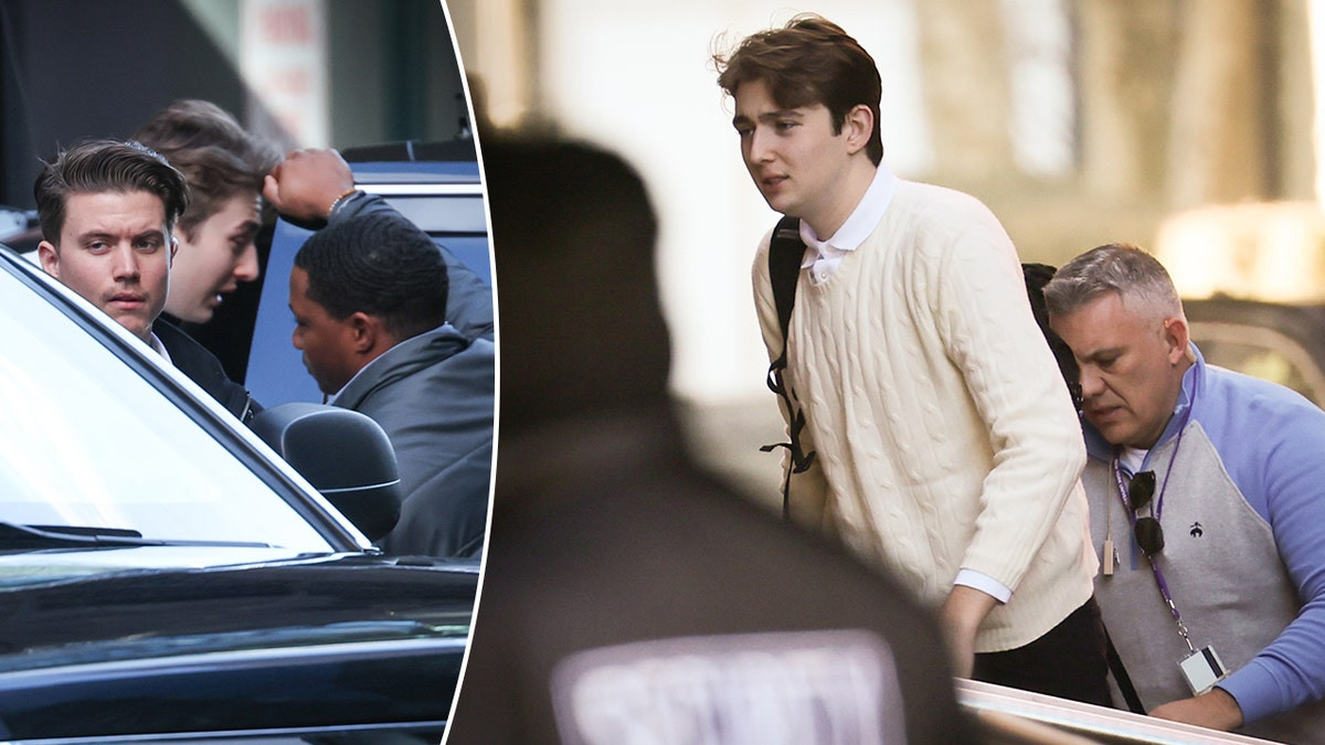 Barron Trump on NYU Campus