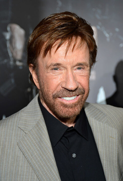 Chuck Norris, the enduring action film star, at Lionsgate Films event.