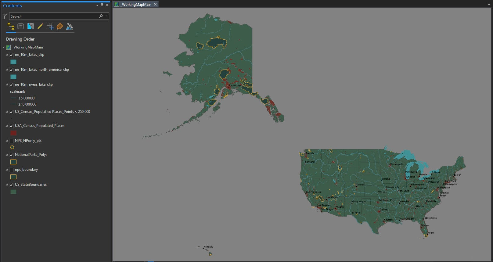 US State Boundaries Layer