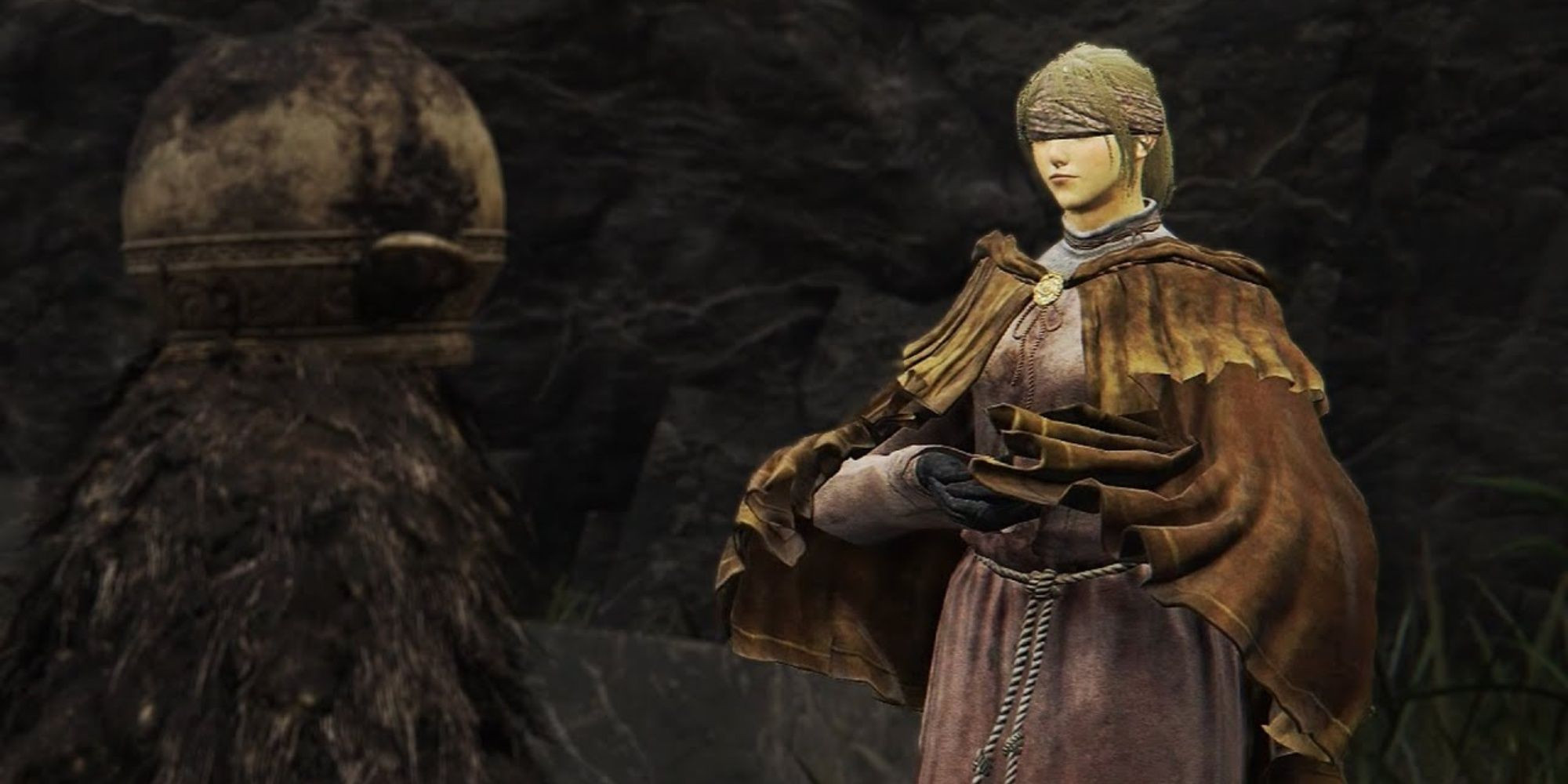 Hyetta beside a fire in Elden Ring