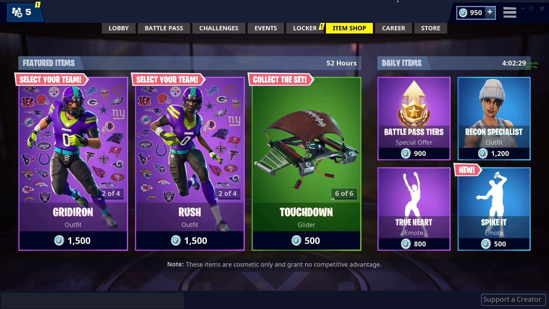 Two Fortnite characters interacting in a playful manner within the game