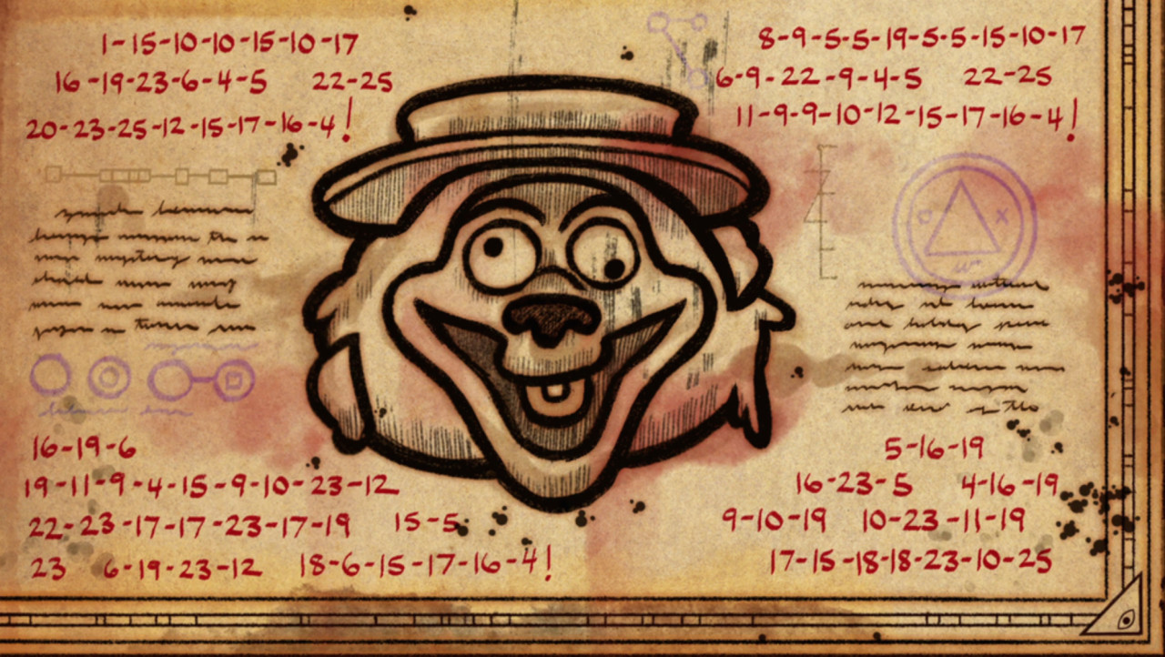 Dipper and Mabel examining a puzzle box, representing the mystery and puzzle-solving aspects of Gravity Falls.