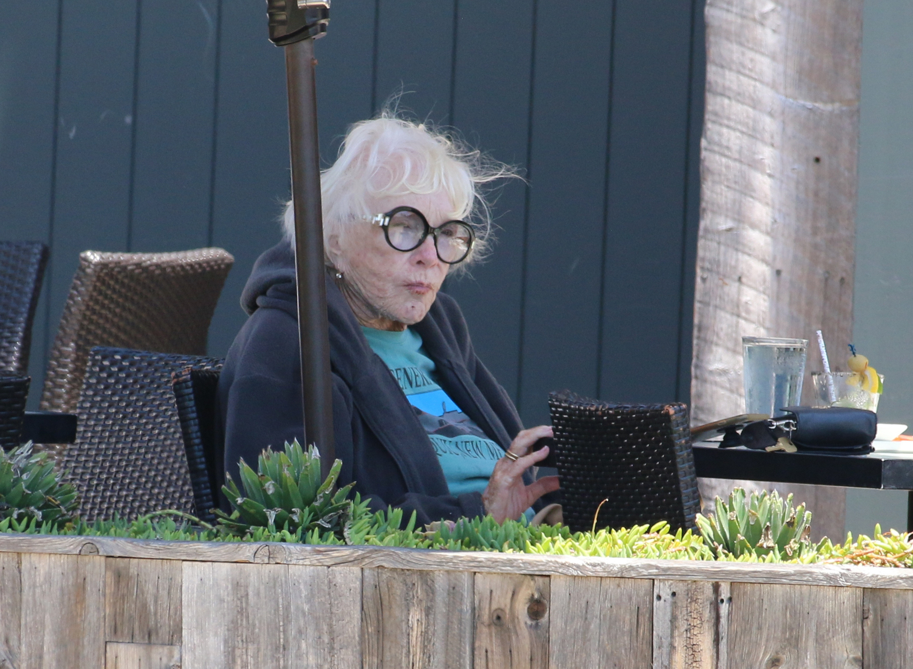 Shirley MacLaine spotted at Kristy's Village Cafe in Malibu, showcasing her timeless elegance