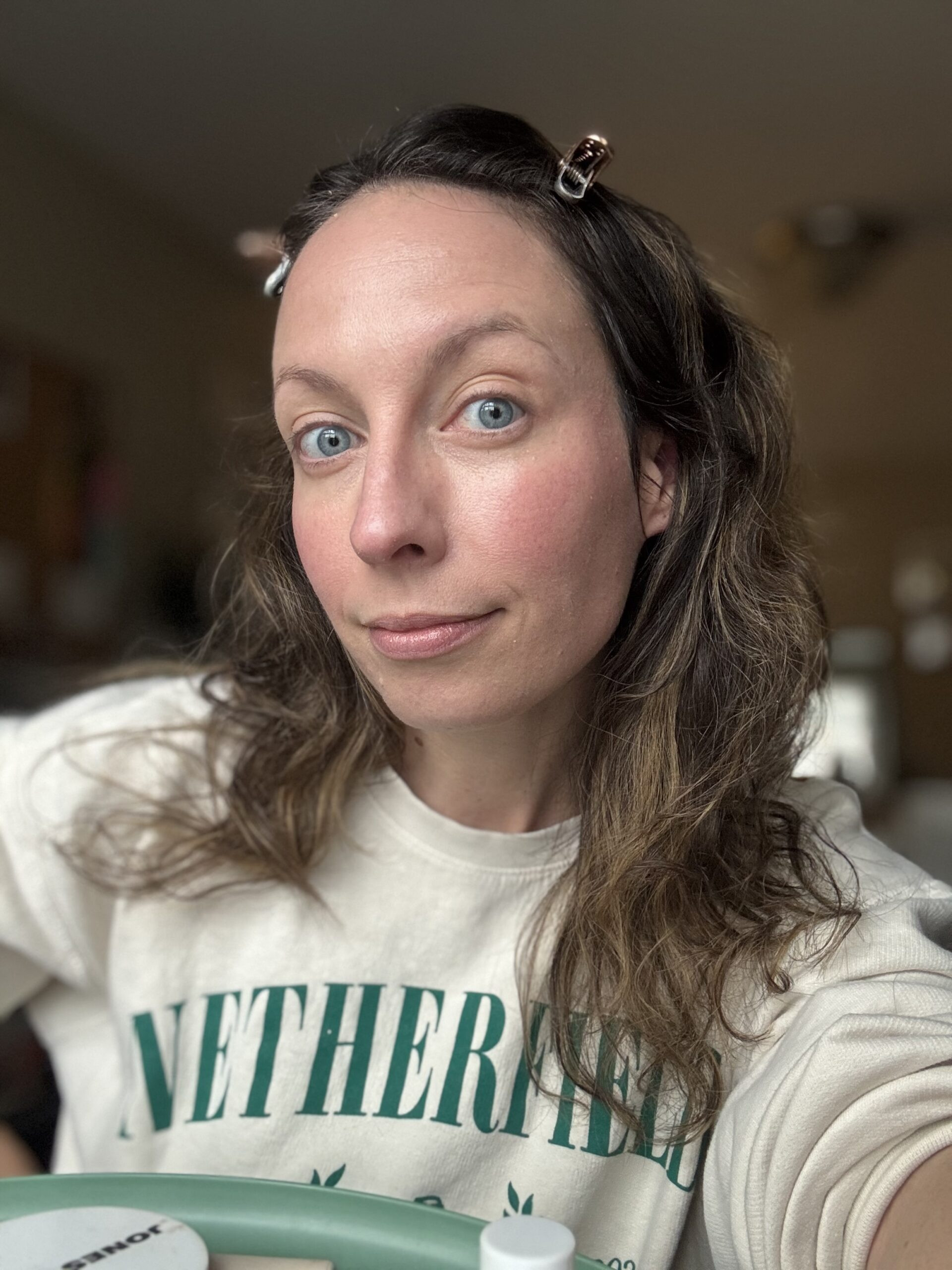 Adding Miracle Balm in Golden Hour all over face