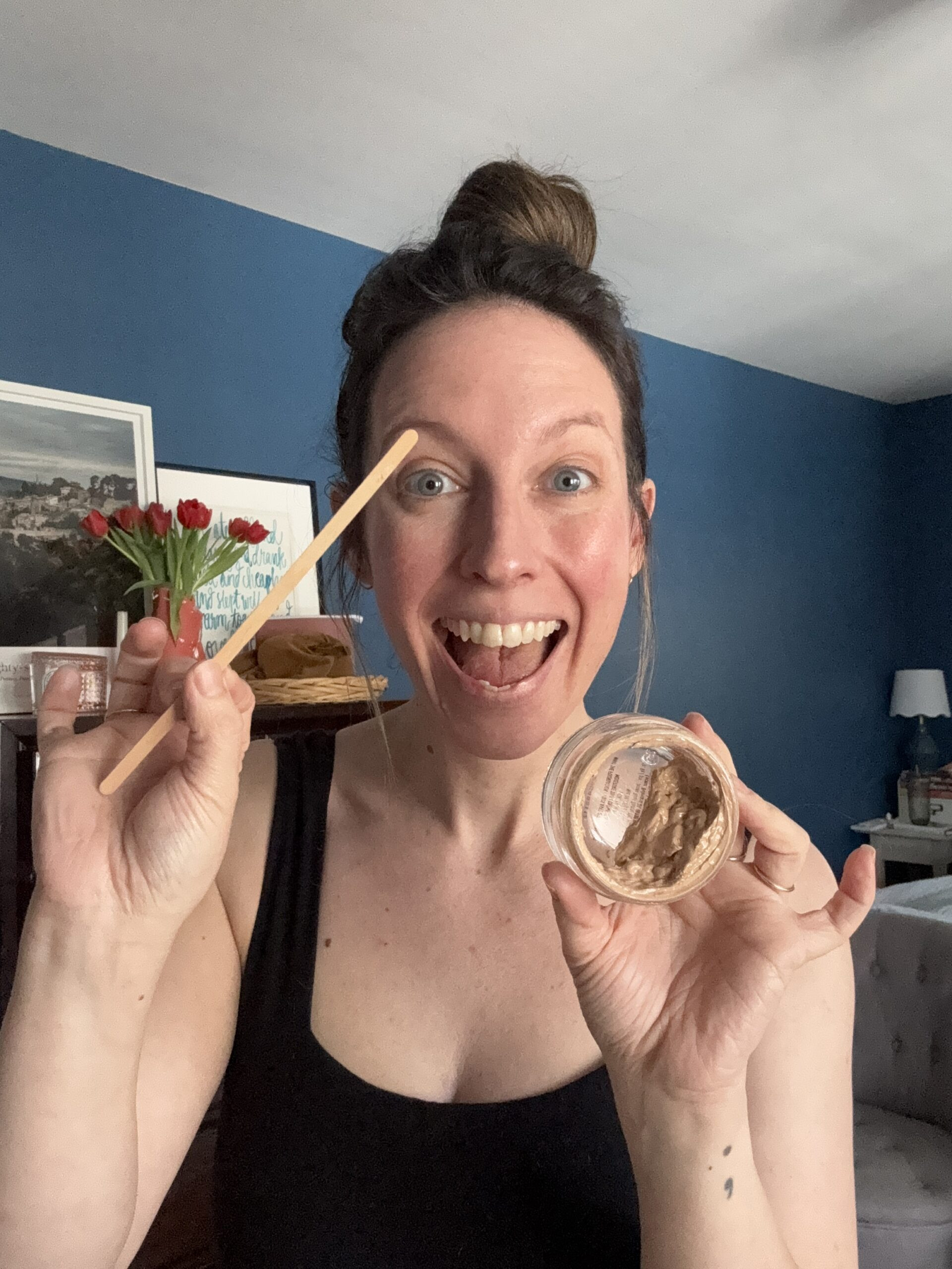 Stirring What the Foundation with wooden stick