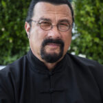 Steven Seagal at the Venice Film Festival during his action movie star peak in the 1990s.