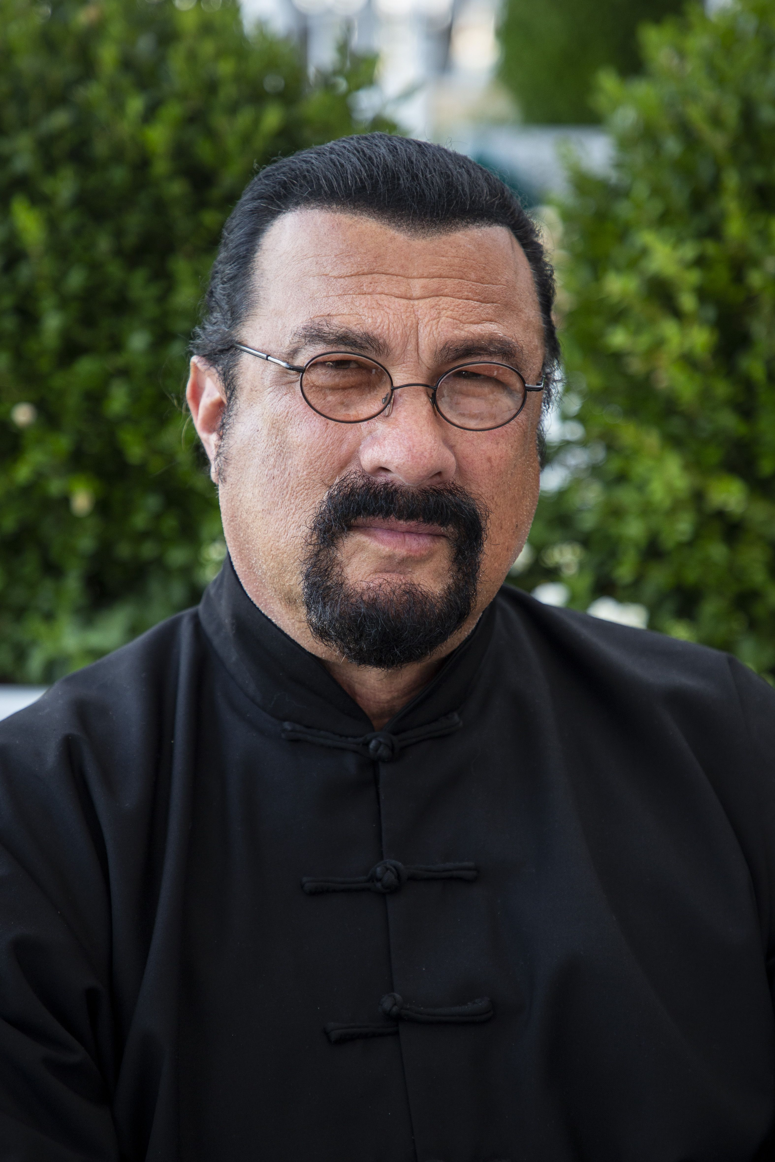Steven Seagal at the Venice Film Festival during his action movie star peak in the 1990s.