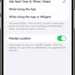 Navigating to Location Services in iPhone Settings