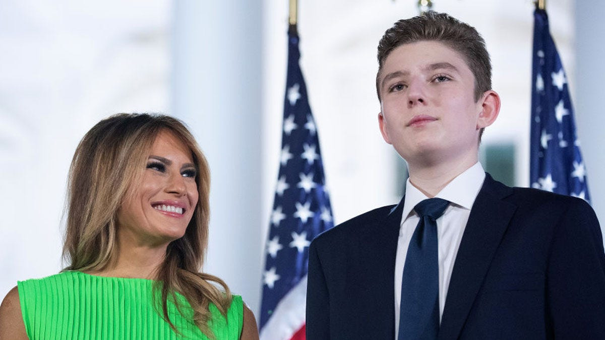 Melania and Barron Trump in Washington D.C.