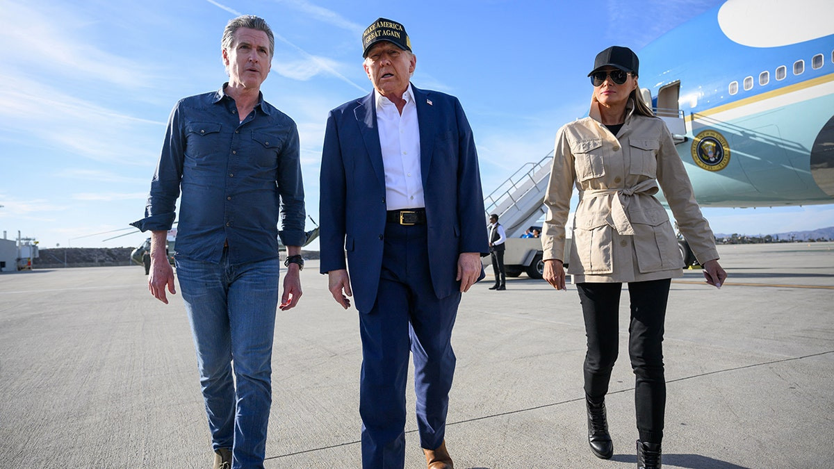 Melania Trump visits wildfire affected region in California