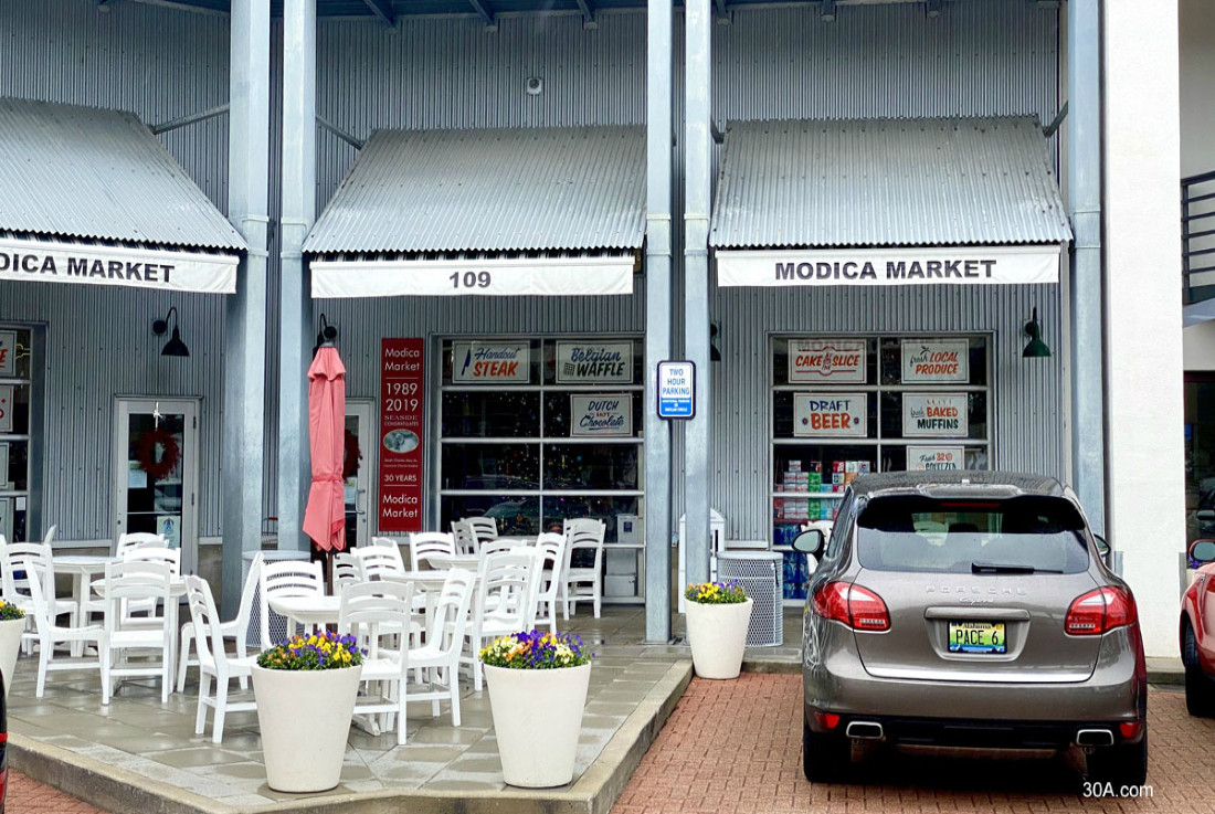 Exterior of Modica Market in Seaside Florida, a famous Truman Show filming location