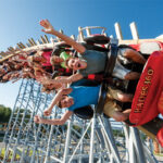 Mt. Olympus Water & Theme Park in Wisconsin Dells. Featuring Hades 360 Rollercoaster