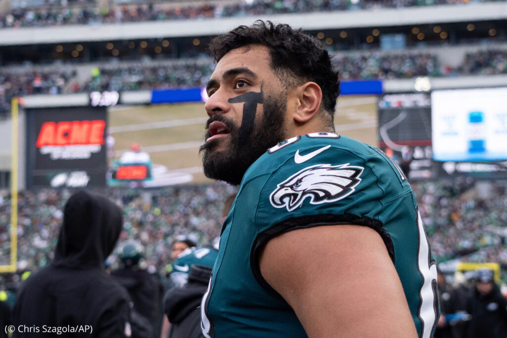 Jordan Mailata, an international player in the NFL, ready for Super Bowl action