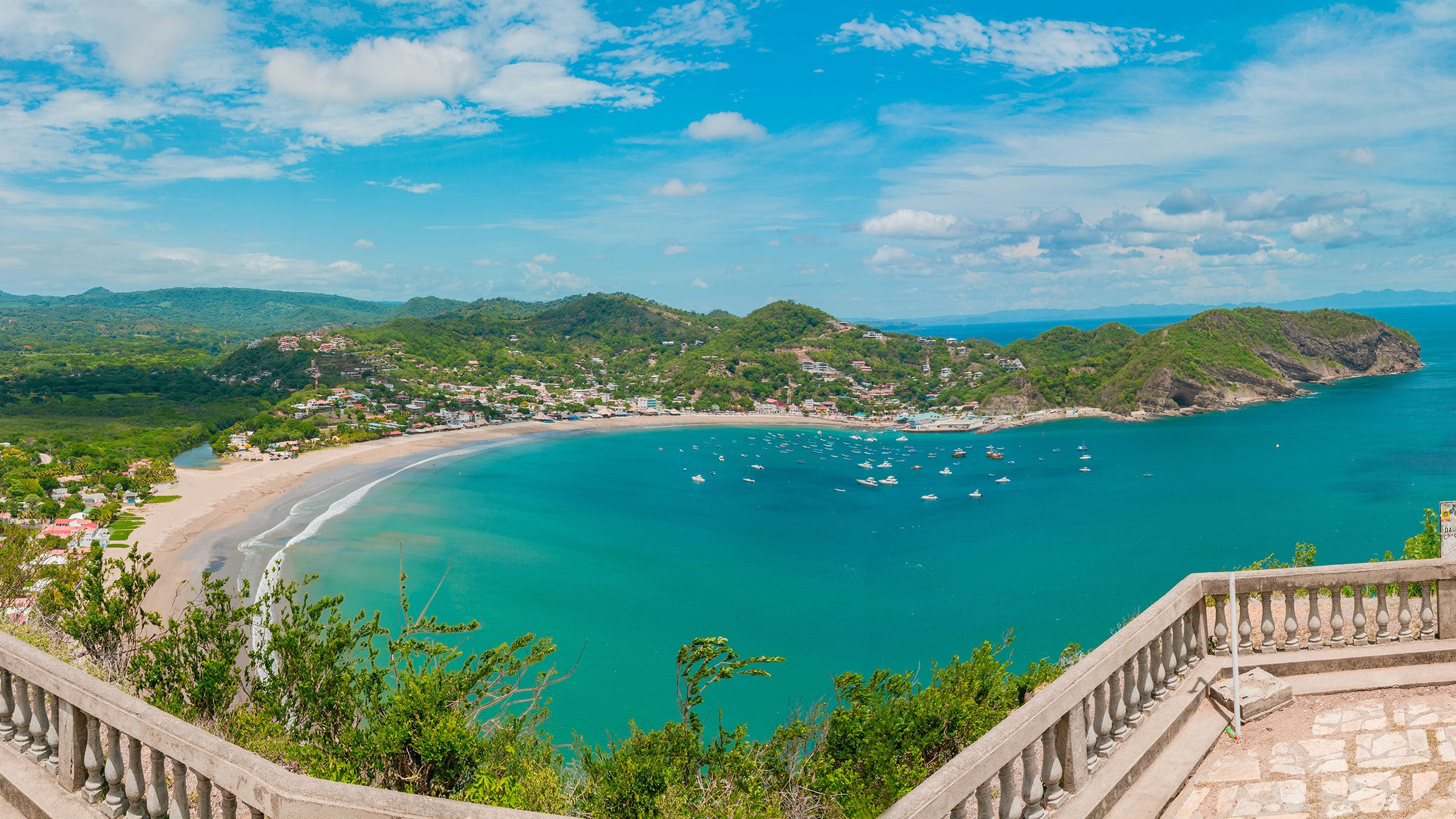 Bay of San Juan del Sur on Nicaragua's Pacific Coast