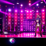 Q and Sapphira Cristál lip syncing on RuPaul's Drag Race Season 16