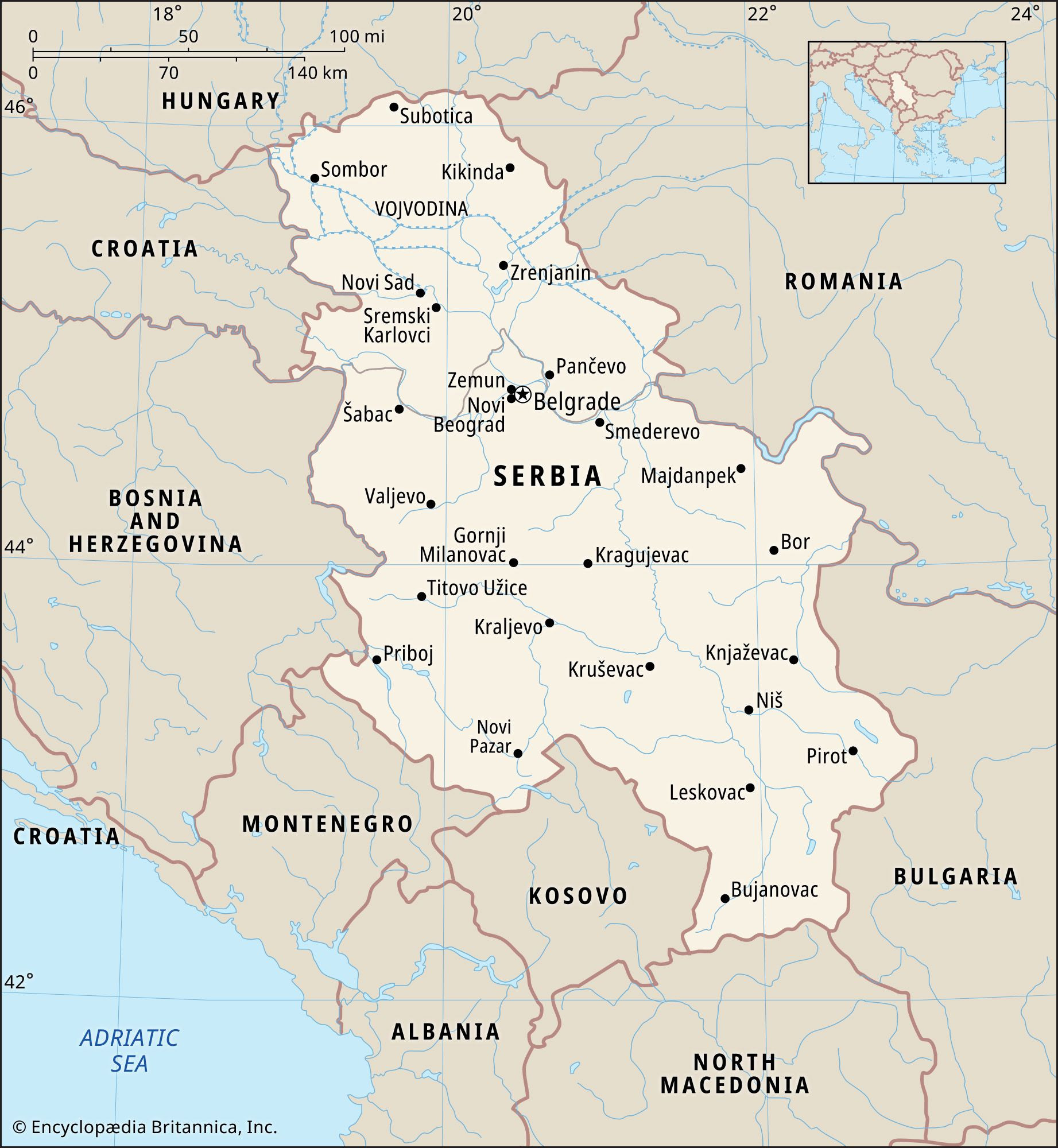 Serbia in Balkan Peninsula and Yugoslavia