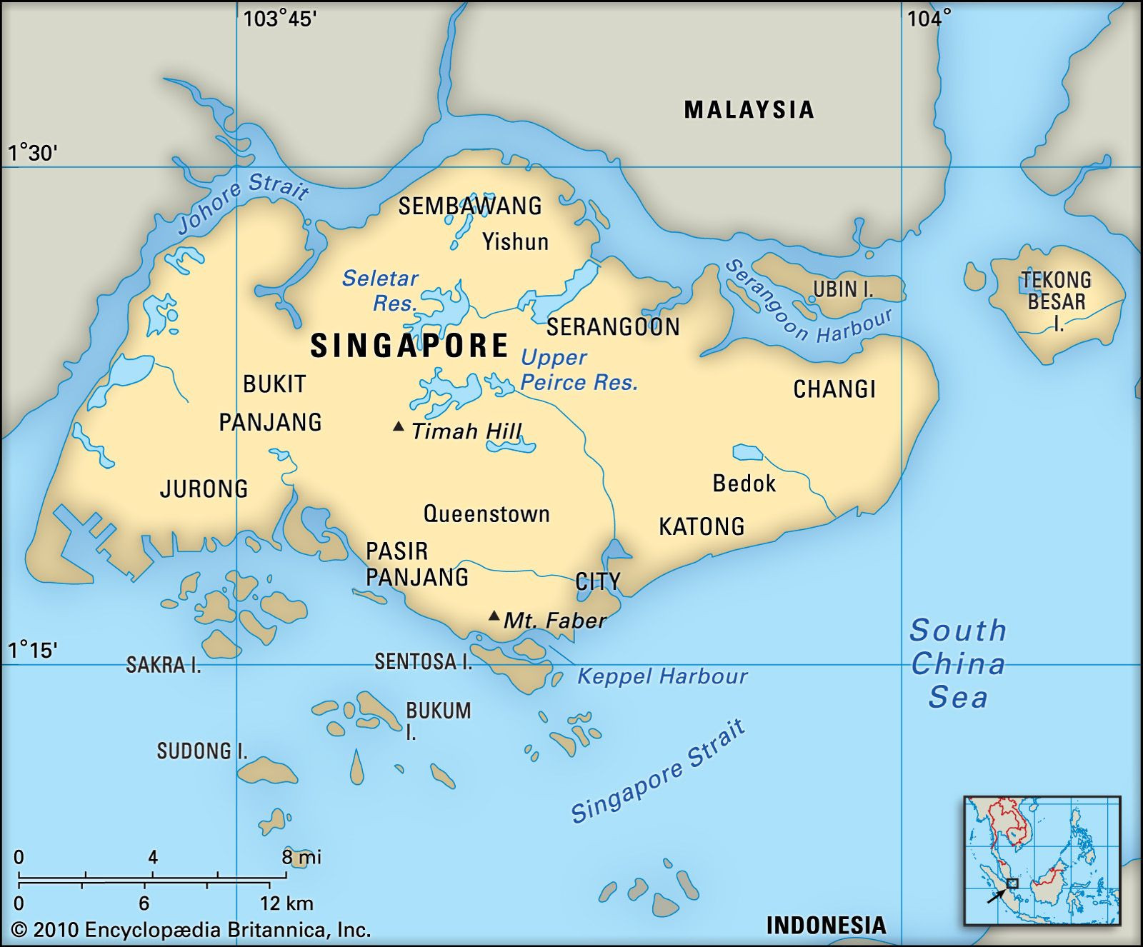 Singapore's Terrain and Relief
