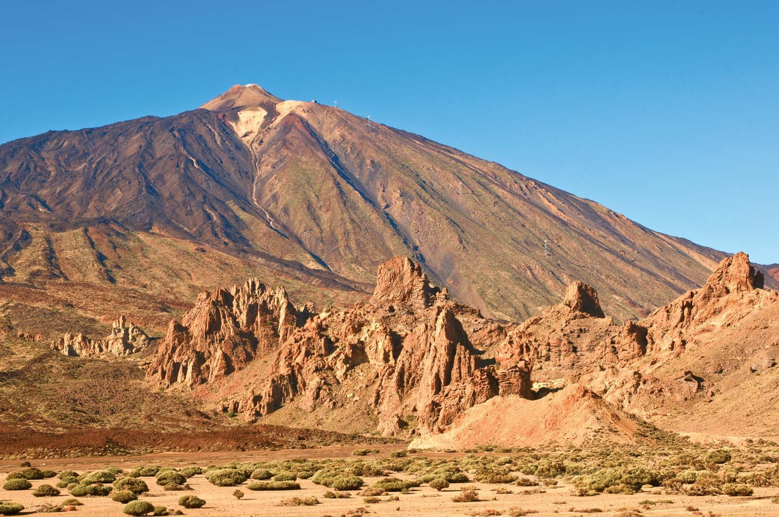 Teide Peak, Canary Islands, Spain: Spain's highest peak located in the Canary Islands off the coast of Africa, showcasing Spain's diverse geographical reach.
