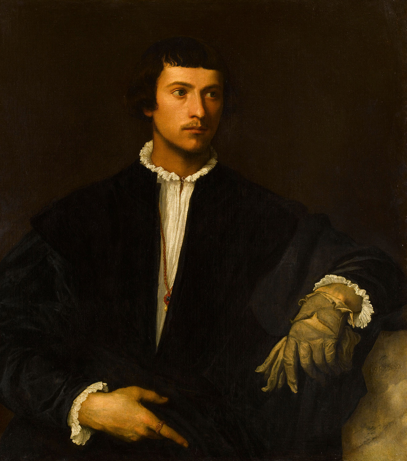 Titian (Tiziano Vecellio), Man with a Glove