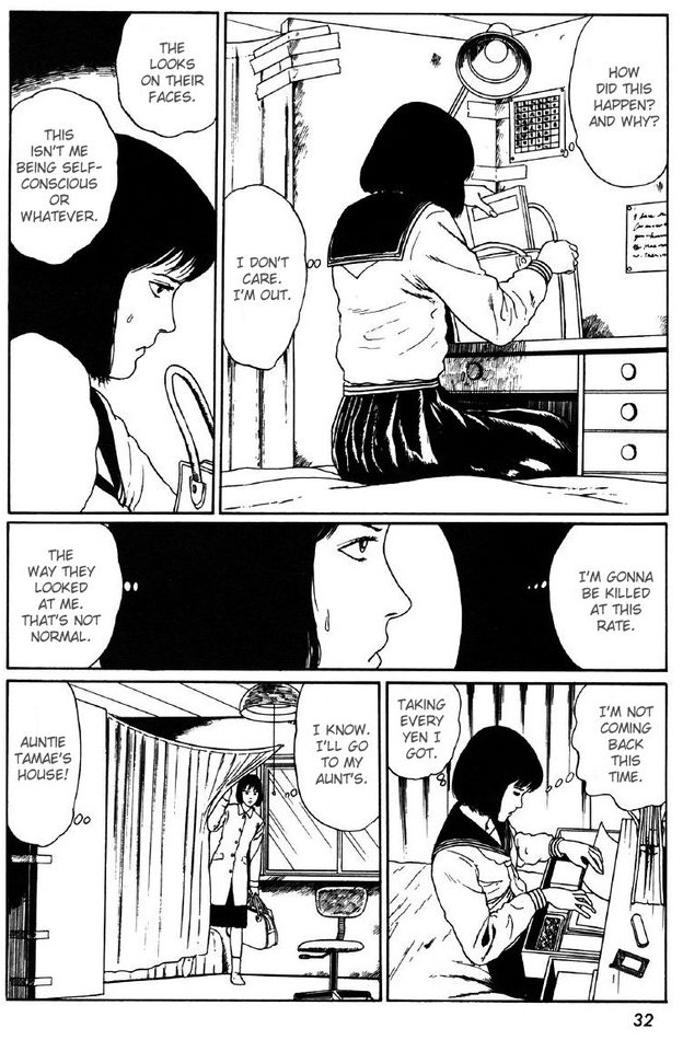 Saiko's family spying on her