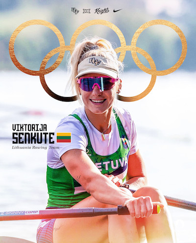 Viktorija Senkute in her rowing uniform.