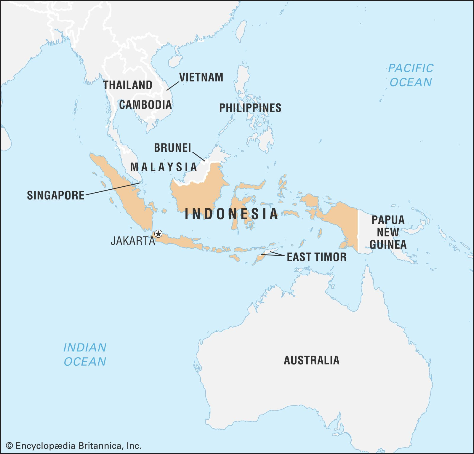 World Data Locator Map Indonesia.