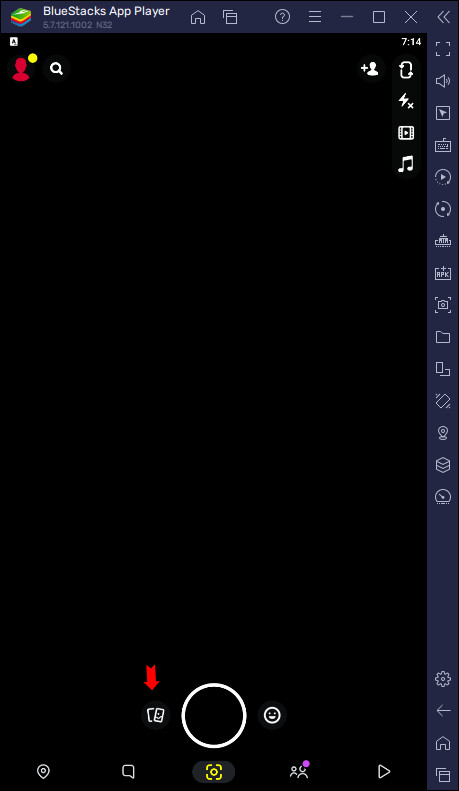 Snapchat app photo icon Android Emulator