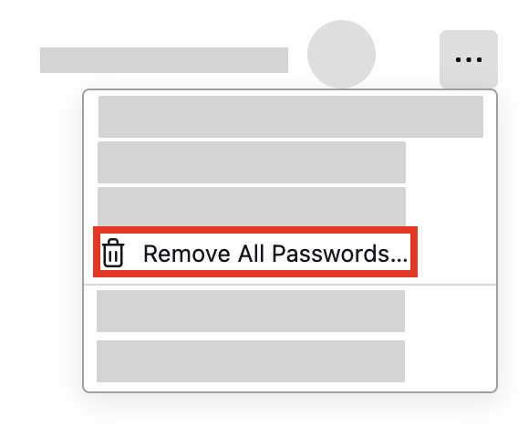 Remove All Passwords Option