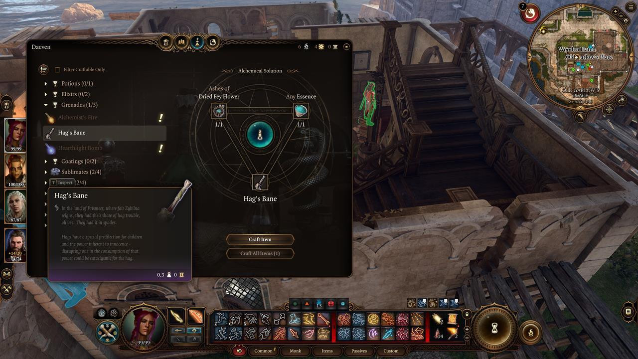 You can craft Essence and Hag