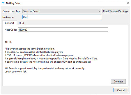 Hosting a Netplay session requires setting up the connection and configuring the game