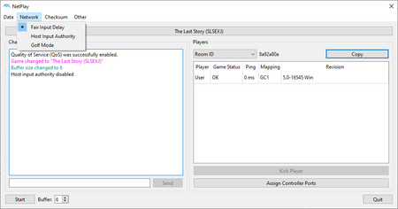 Choose the save data option to ensure your game is saved correctly during netplay