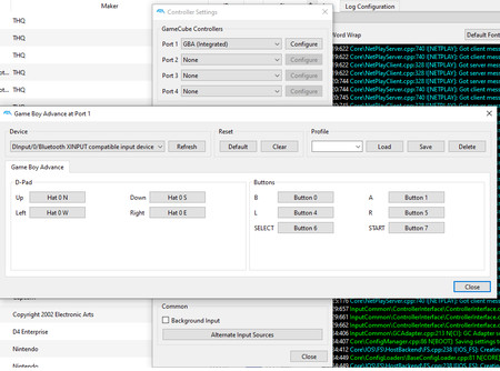 Configure the Integrated GBA in order to play games like Pokemon with friends on netplay