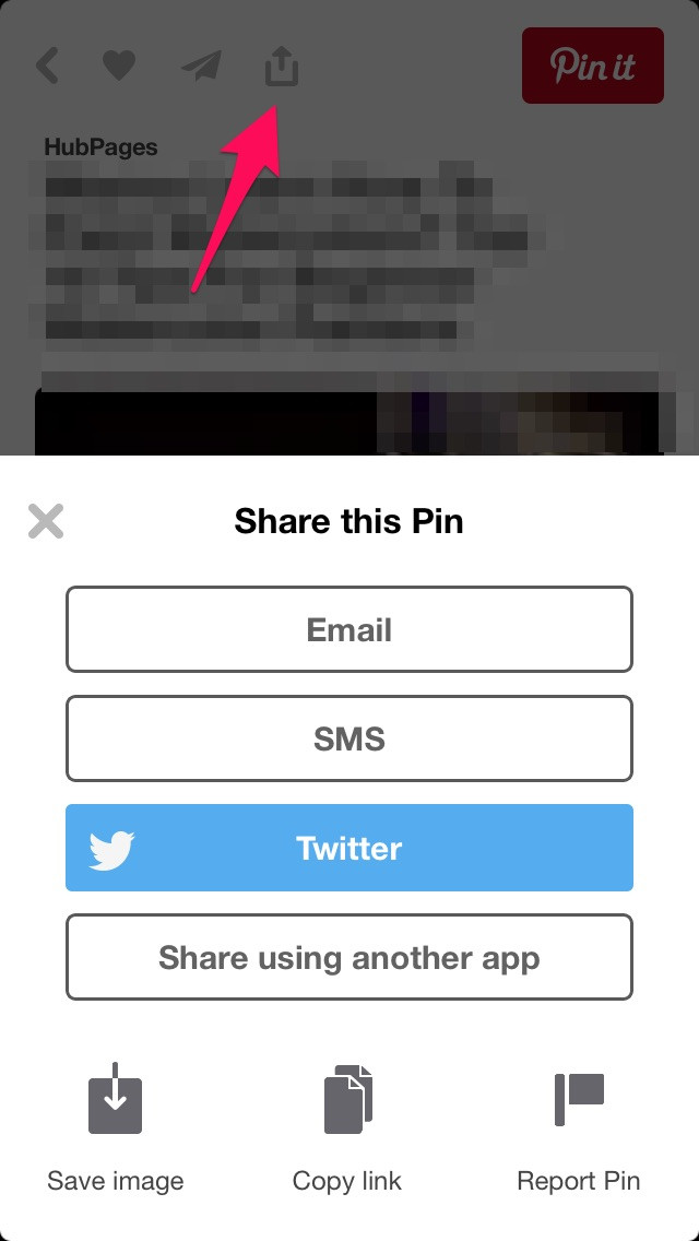 Selecting "Save Image As" from the right-click menu on a Pinterest image