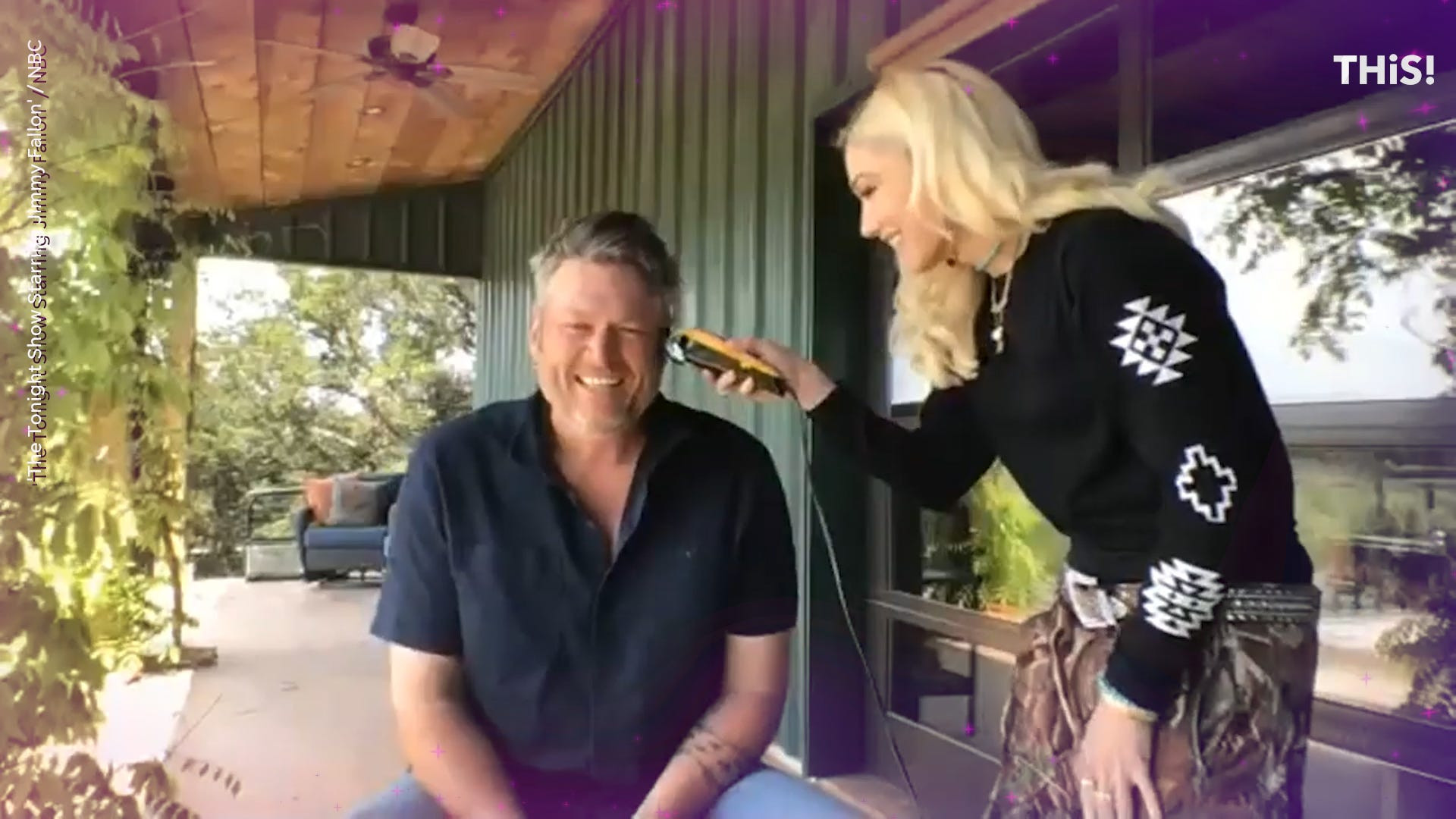Blake Shelton gets a mullet from Gwen Stefani, gives 'Voice' update