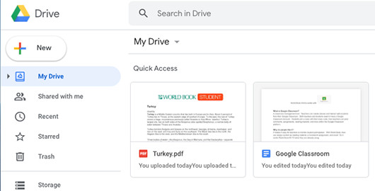 Files in Google Drive