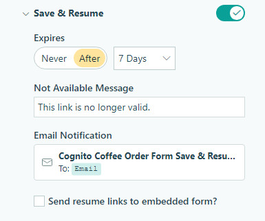 Click the save button to continue later and save money