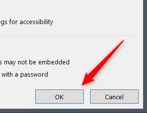 Click OK