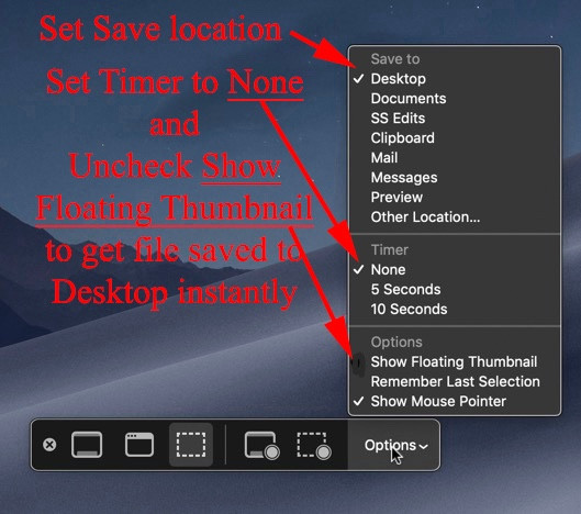Greenshot settings for saving screenshots