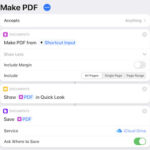 HTML file opened in Files app on iPad, ready to be shared for PDF conversion